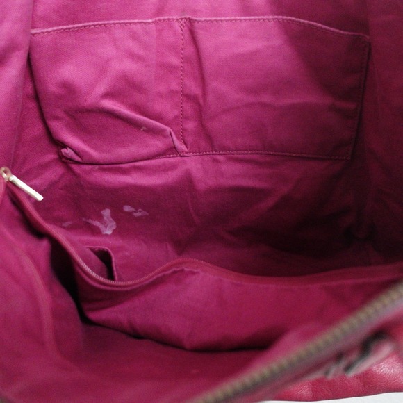 Fossil Leather Y2K Sydney Shopper Tote Red Shoulder Bag Purse Handbag With Flaws - Picture 10 of 15